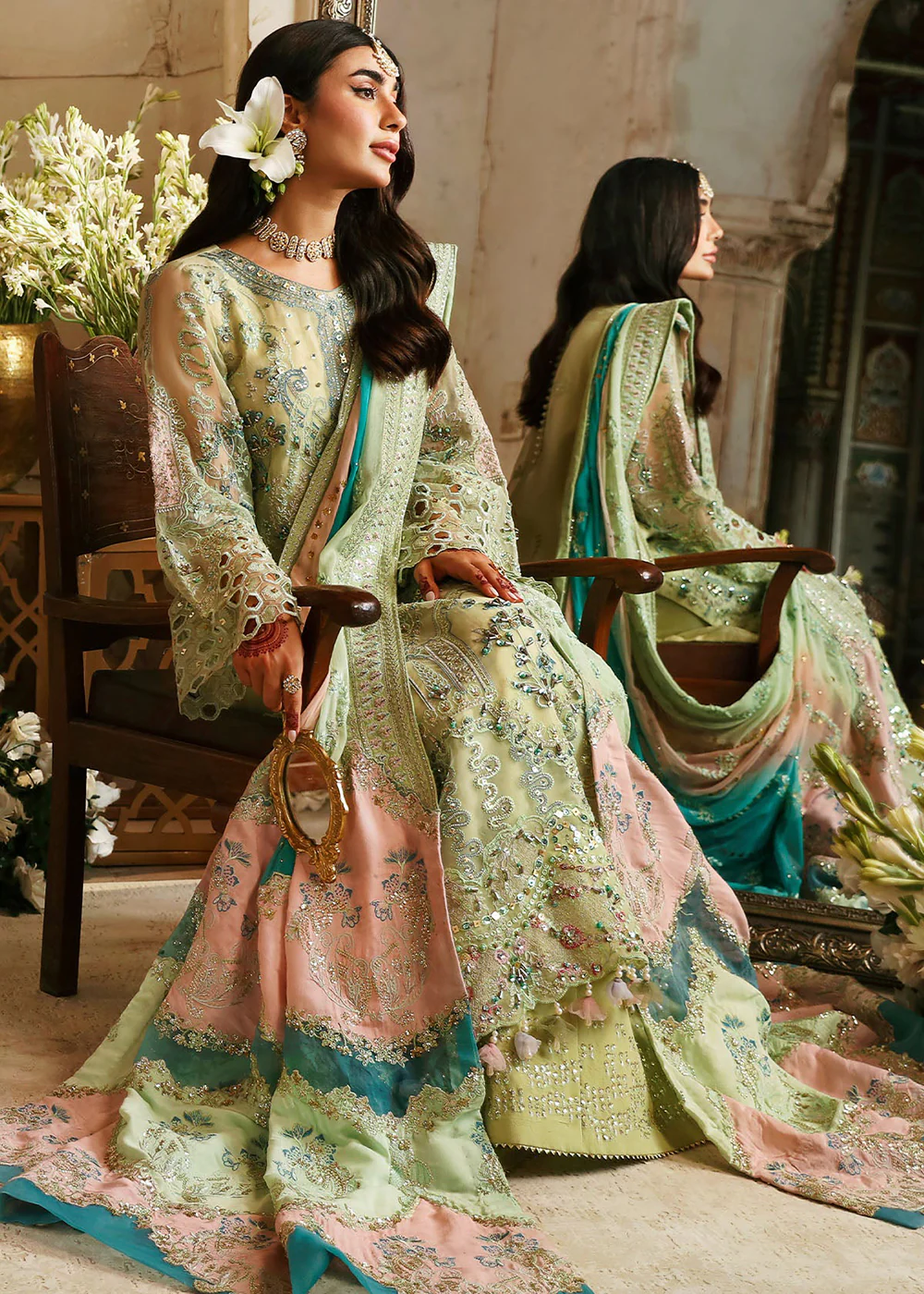 Jhoomro Wedding Luxury Formals '24 by Nureh | NL-67 MAHI-ROO - Image 4