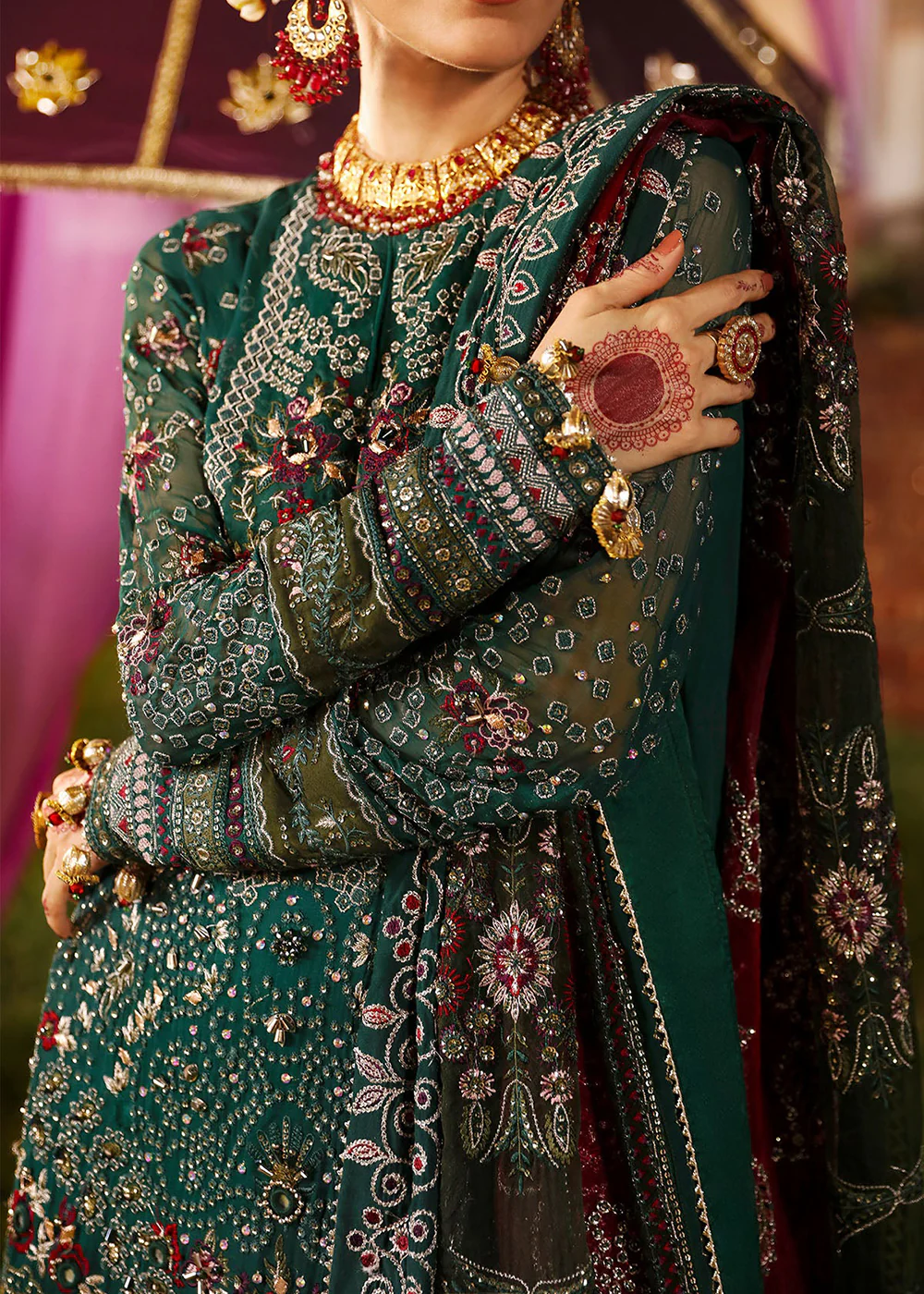 Jhoomro Wedding Luxury Formals '24 by Nureh | NL-68 SHADMANI - Image 4