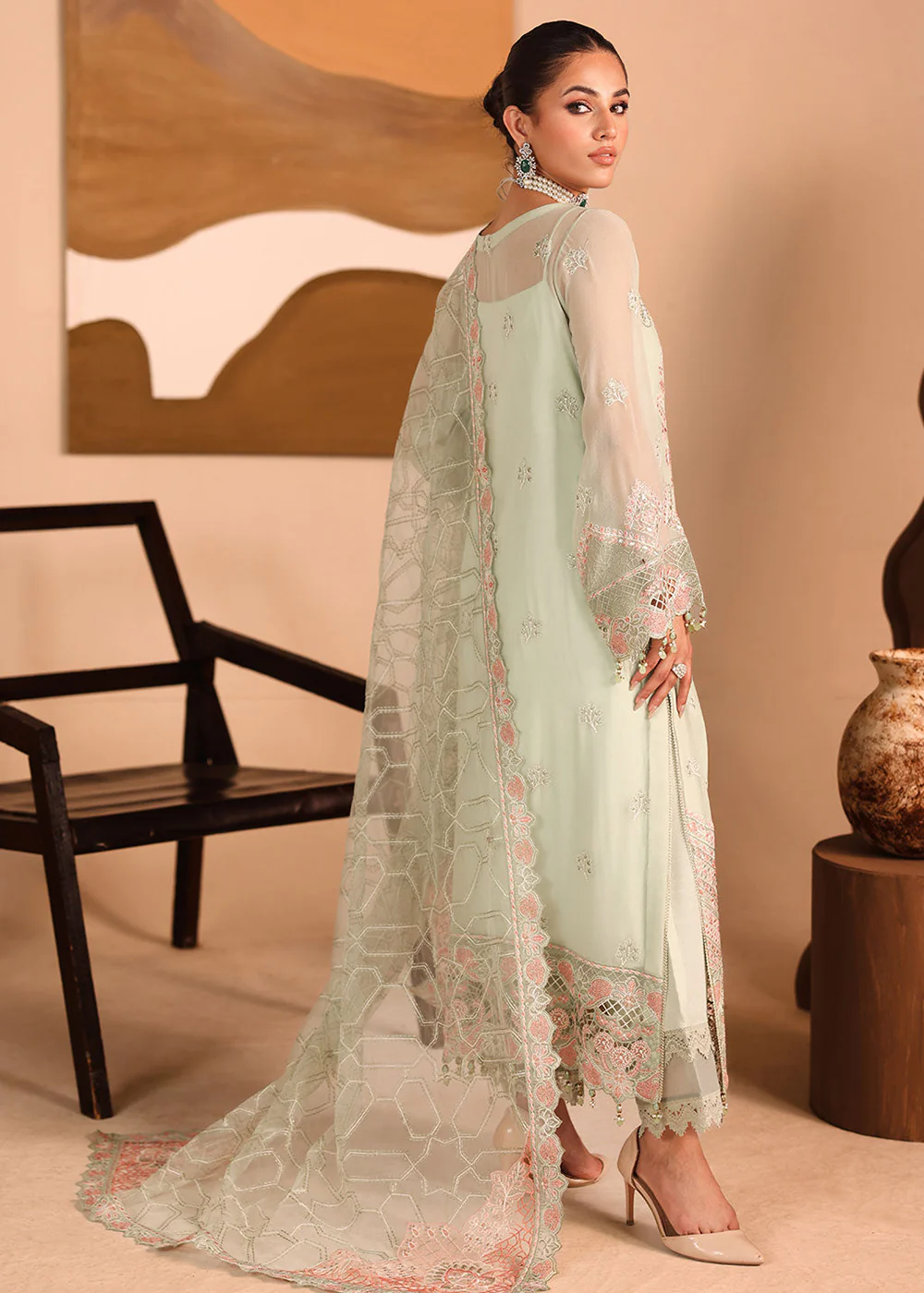 Kashish Luxury Chiffon '25 (Vol 3) by Ramsha | K-307 - Image 3