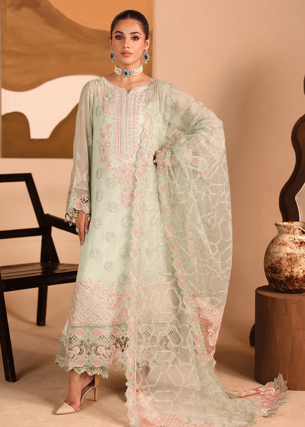 Kashish Luxury Chiffon '25 (Vol 3) by Ramsha | K-307 - Image 4