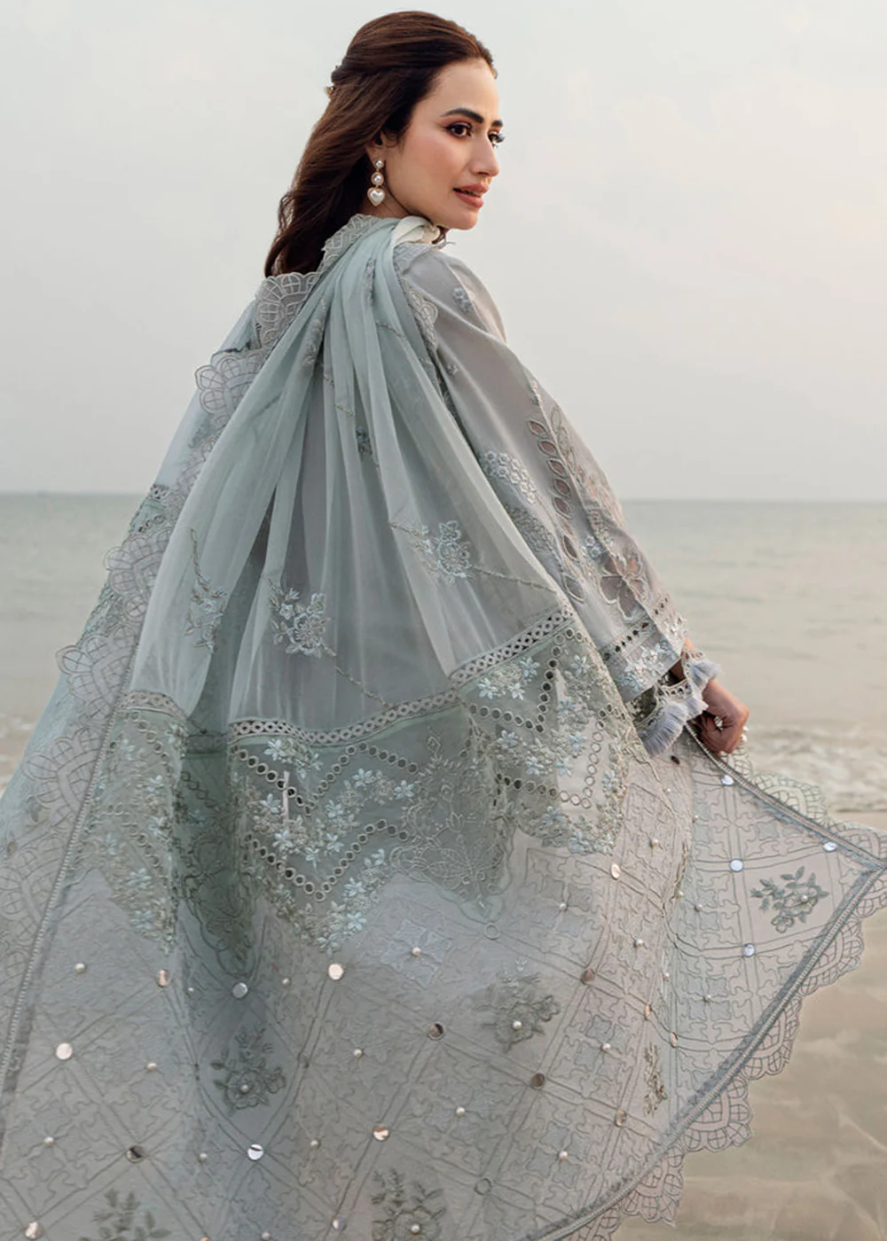 Khuwab Unstitched Swiss Lawn '25 by Nureh | NE-145 - Image 6