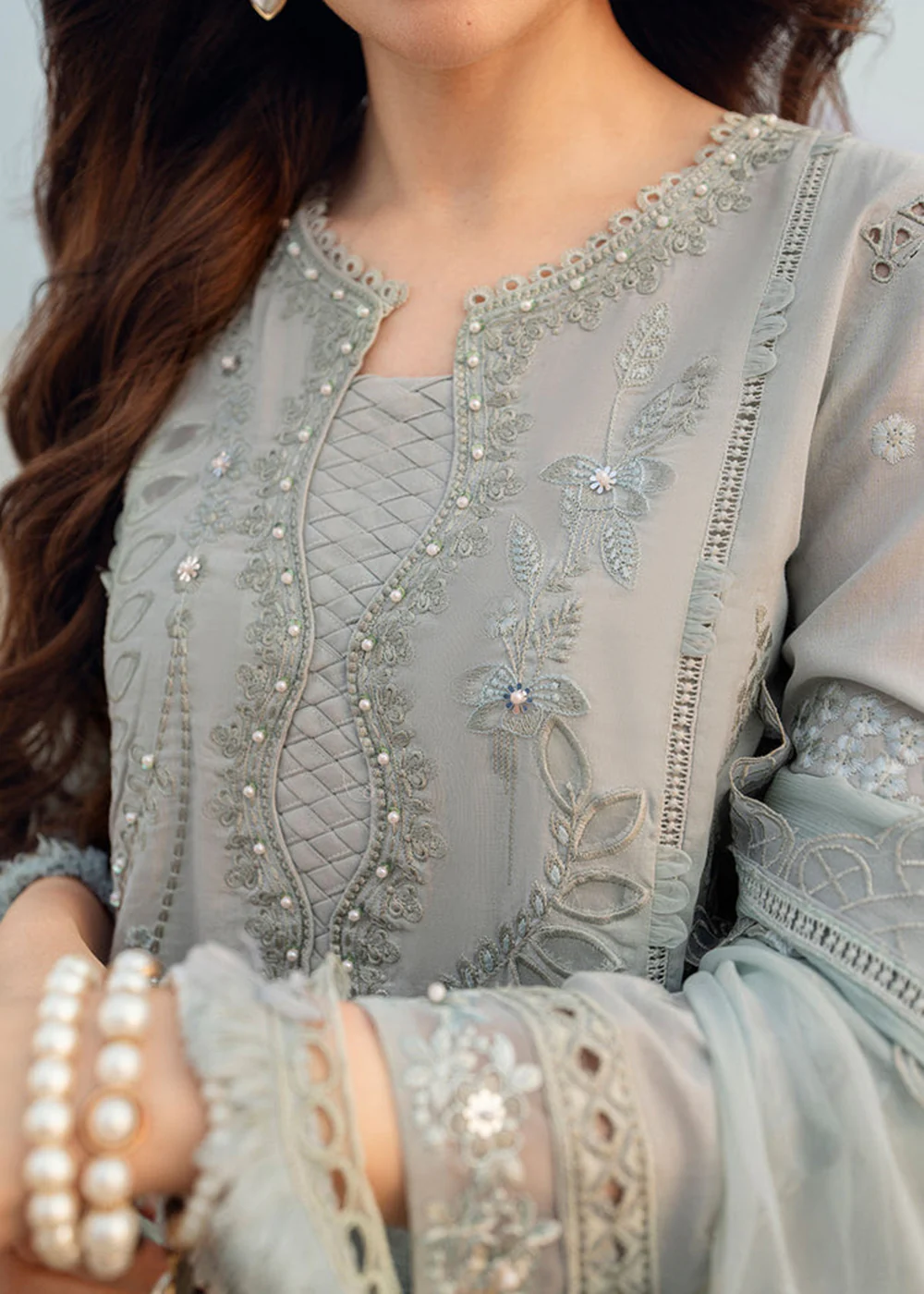 Khuwab Unstitched Swiss Lawn '25 by Nureh | NE-145 - Image 8