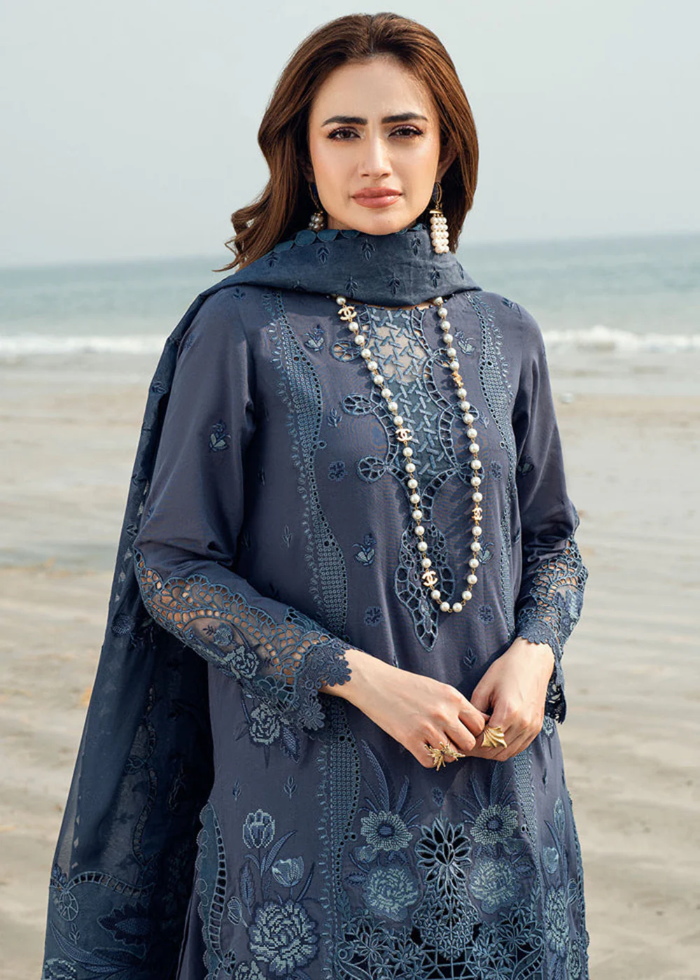 Khuwab Unstitched Swiss Lawn '25 by Nureh | NE-146 - Image 2