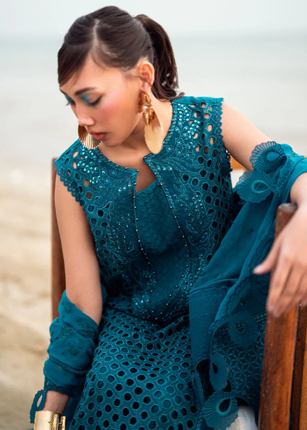 Khuwab Unstitched Swiss Lawn '25 by Nureh | NE-148 - Image 2