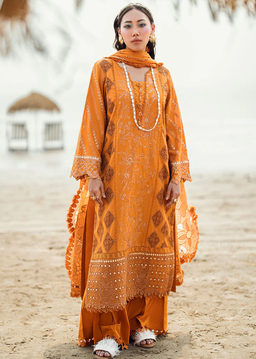 Khuwab Unstitched Swiss Lawn '25 by Nureh | NE-149 - Image 5