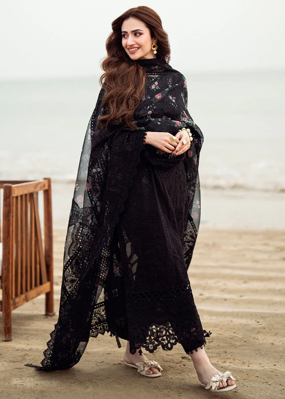 Khuwab Unstitched Swiss Lawn '25 by Nureh | NE-151 - Image 4