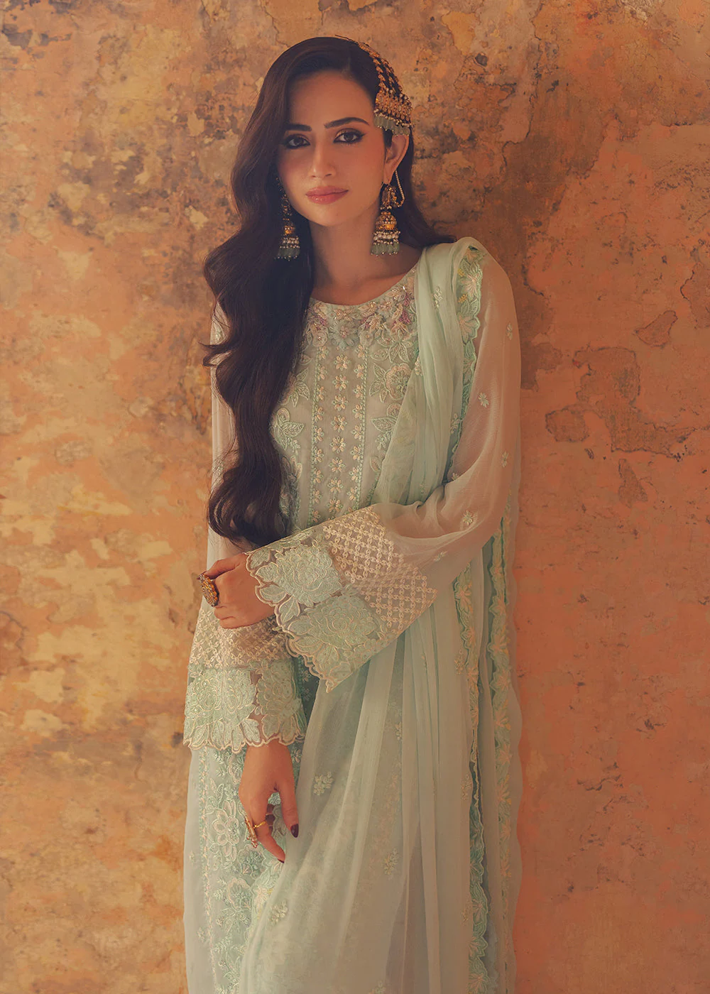 Luxe 3 Pcs Festive Embroidered Formals '24 by Azure | Floral Fern - Image 4