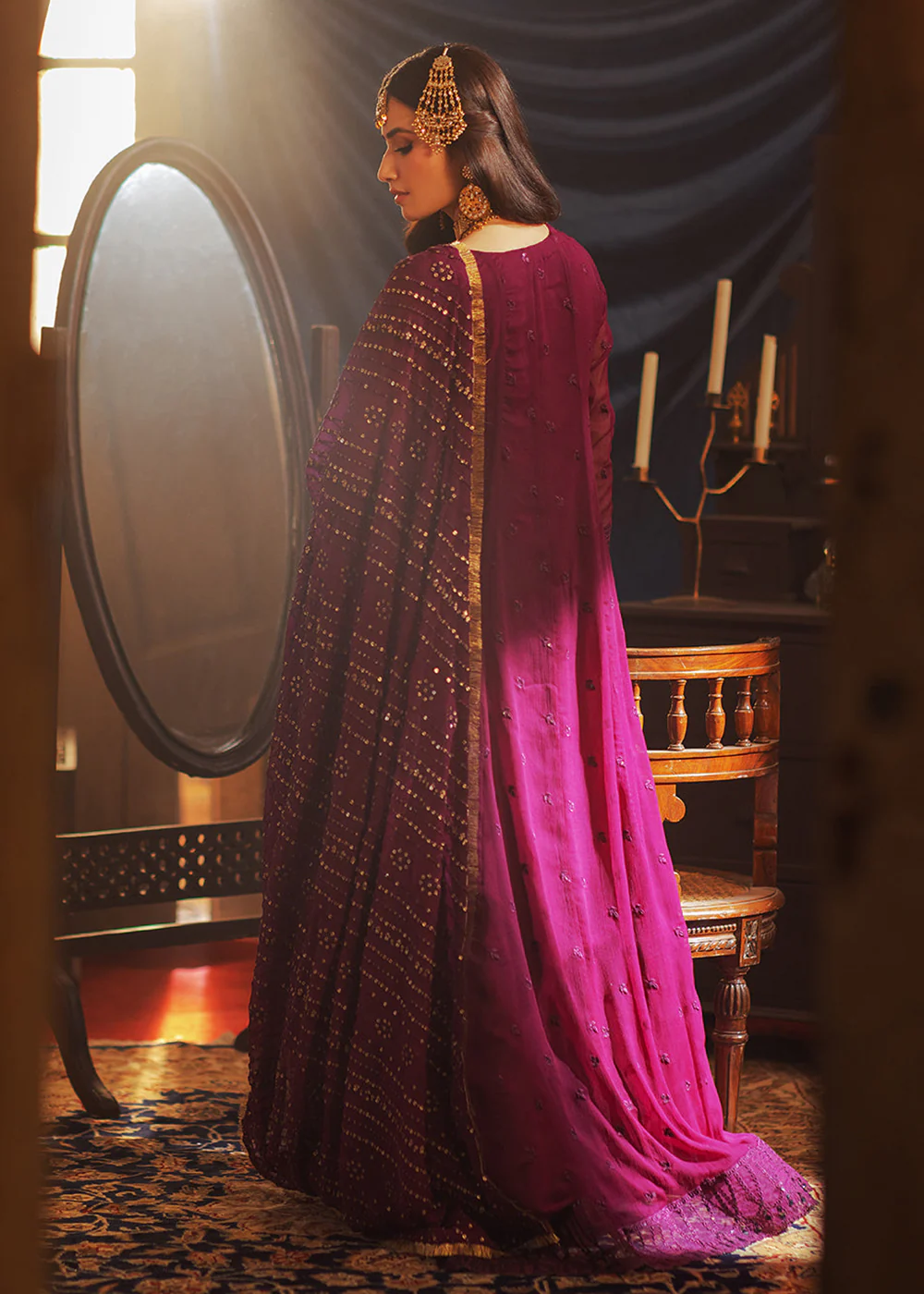 Luxe 3 Pcs Festive Embroidered Formals '24 by Azure | Mysterious Fairy - Image 3