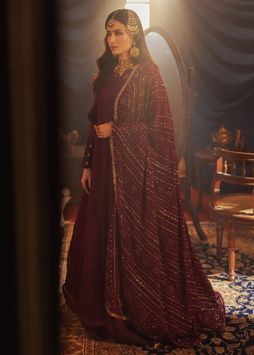 Luxe 3 Pcs Festive Embroidered Formals '24 by Azure | Mysterious Fairy - Image 6