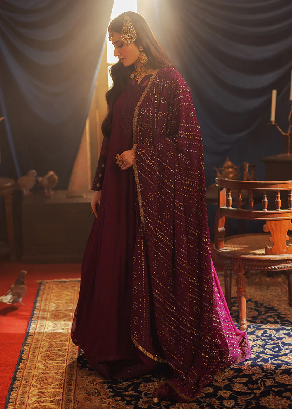 Luxe 3 Pcs Festive Embroidered Formals '24 by Azure | Mysterious Fairy - Image 7