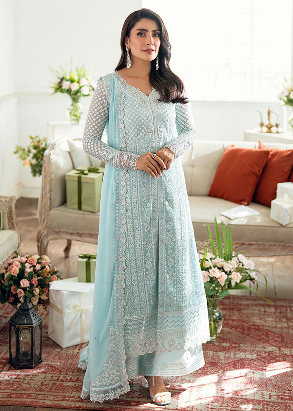 Luxe Embroidered Festive Formals '25 by Azure | Azure Glow - Image 9