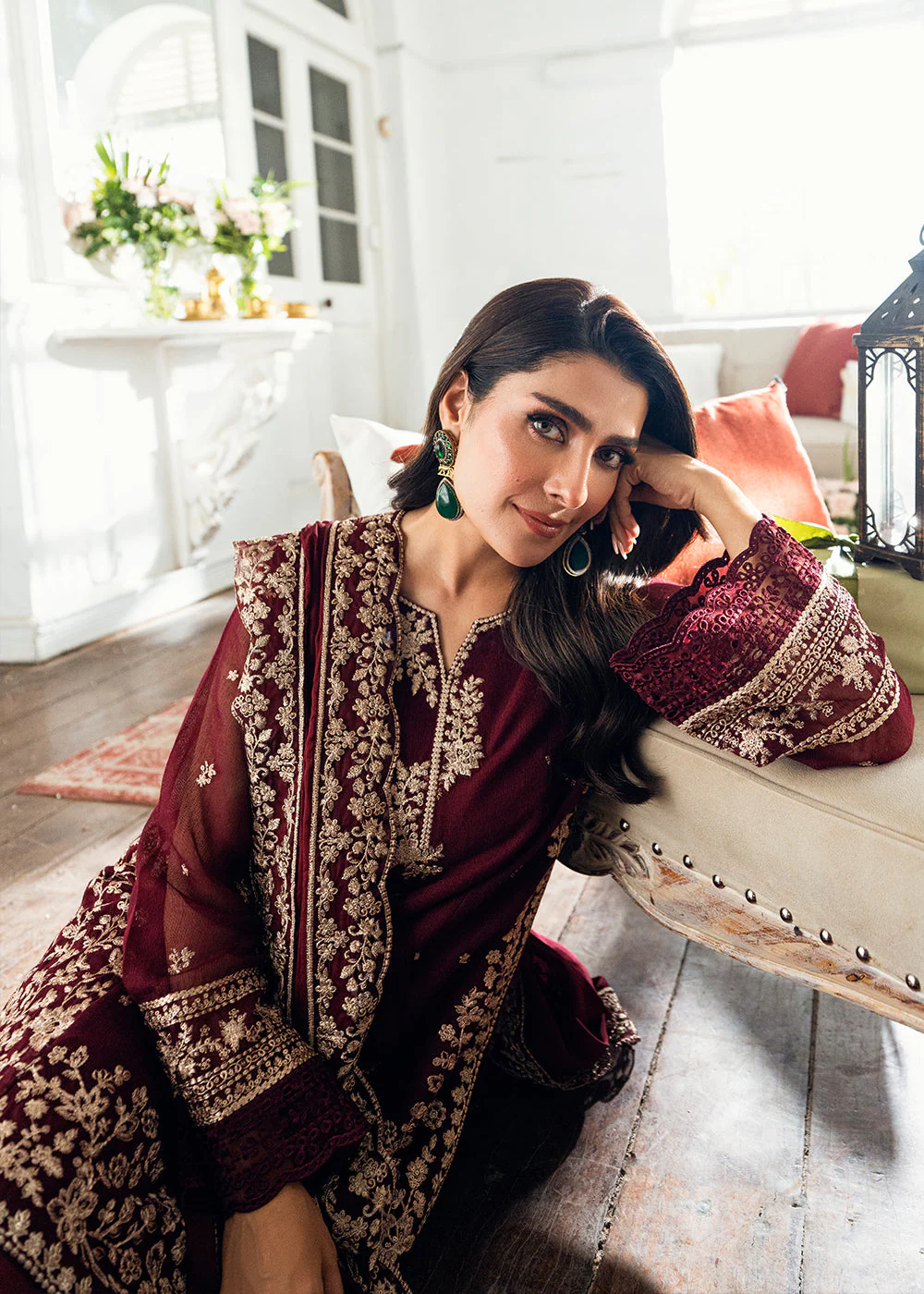 Luxe Embroidered Festive Formals '25 by Azure | Berry Dusk - Image 6
