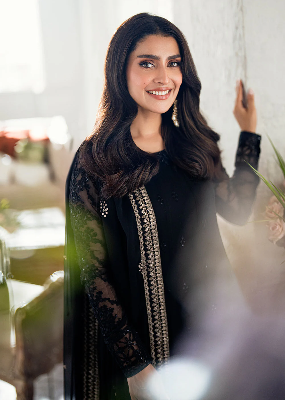 Luxe Embroidered Festive Formals '25 by Azure | Caviar Noir - Image 2