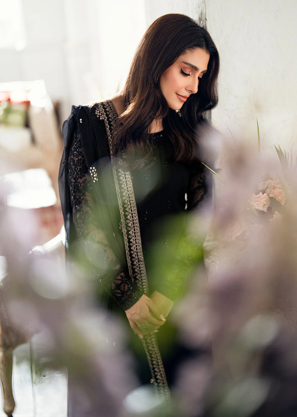 Luxe Embroidered Festive Formals '25 by Azure | Caviar Noir - Image 7