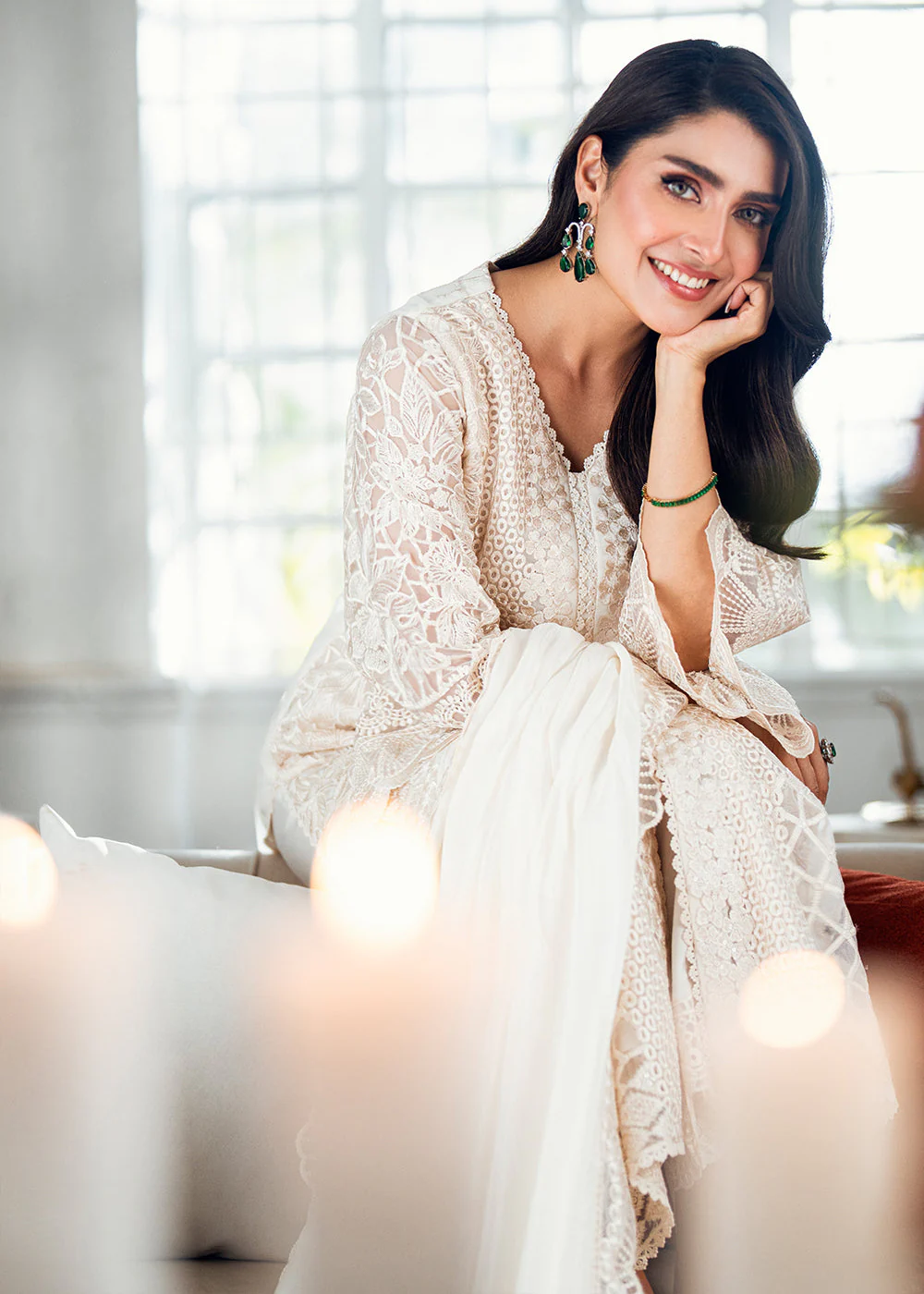 Luxe Embroidered Festive Formals '25 by Azure | Ethereal Pearl - Image 4