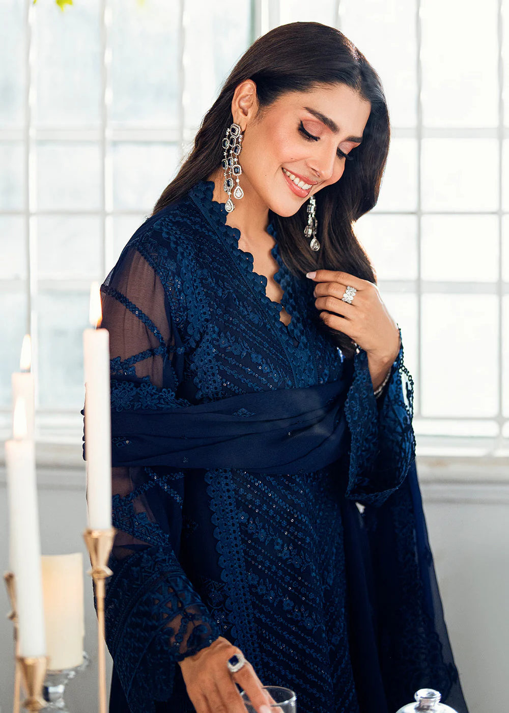 Luxe Embroidered Festive Formals '25 by Azure | Imperial Midnight - Image 7