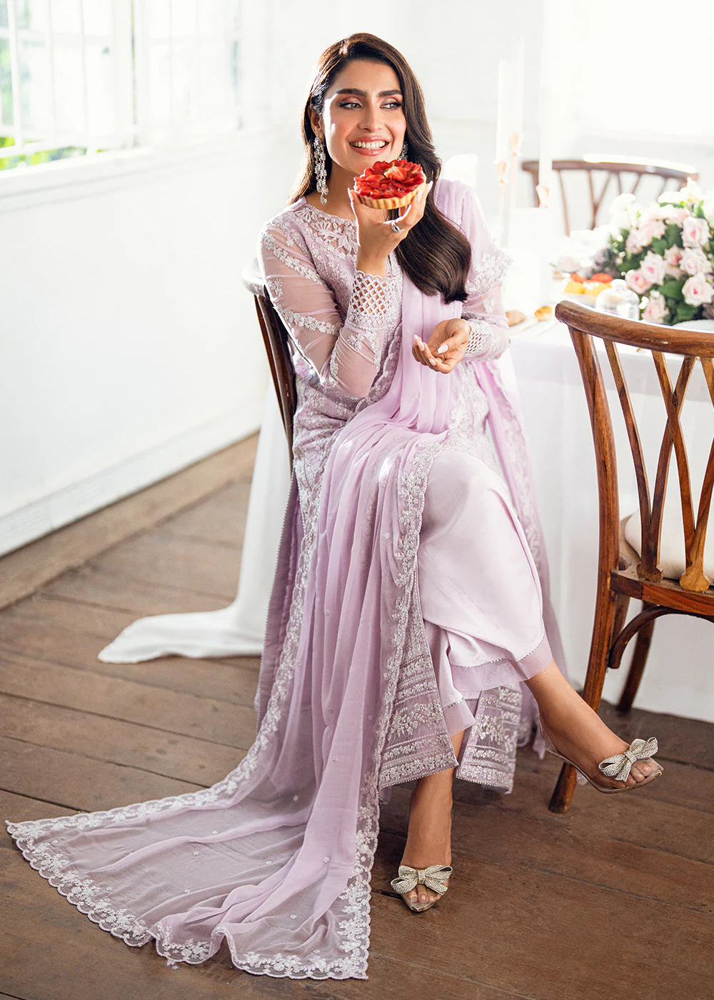 Luxe Embroidered Festive Formals '25 by Azure | Twilight Lavender - Image 5
