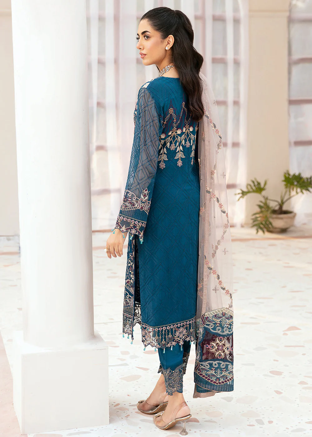 Luxury Chiffon Collection 2024 by Ramsha | F-2602 - Image 3