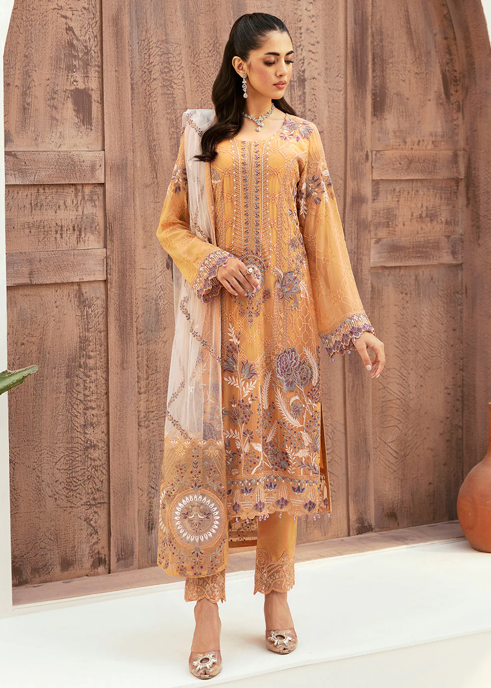 Luxury Chiffon Collection 2024 by Ramsha | F-2603 - Image 5