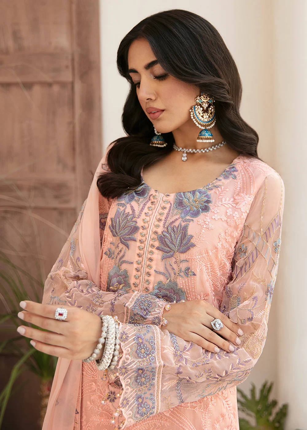 Luxury Chiffon Collection 2024 by Ramsha | F-2605 - Image 2