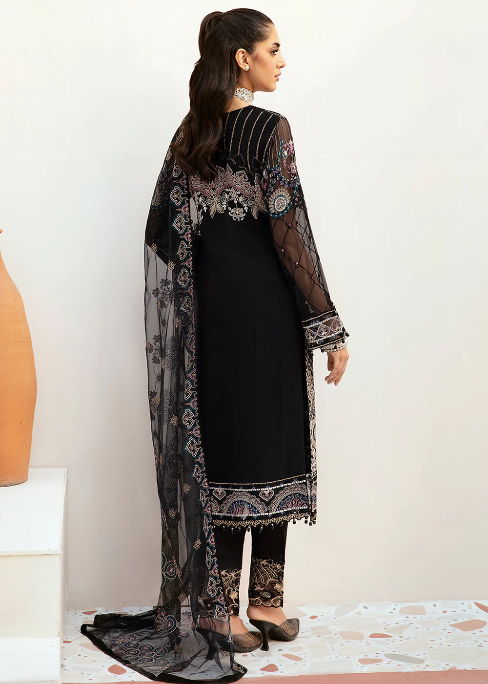 Luxury Chiffon Collection 2024 by Ramsha | F-2606 - Image 3