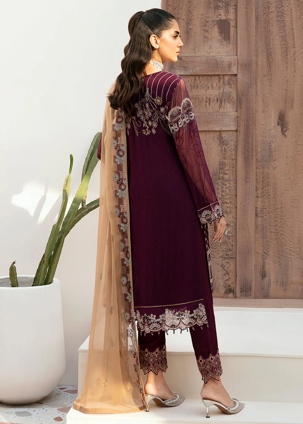 Luxury Chiffon Collection 2024 by Ramsha | F-2608 - Image 3