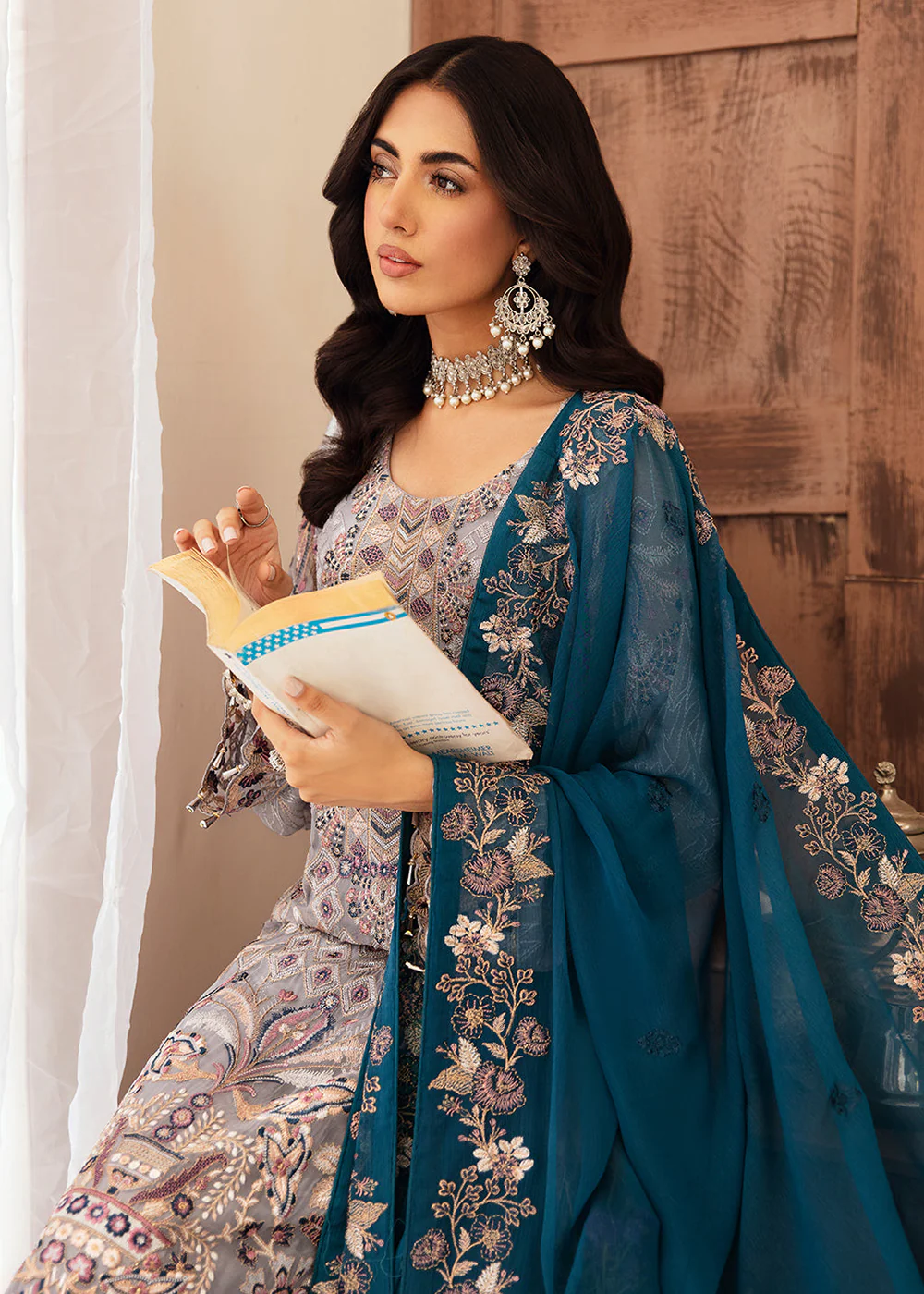 Luxury Chiffon Collection 2024 by Ramsha | F-2609 - Image 4
