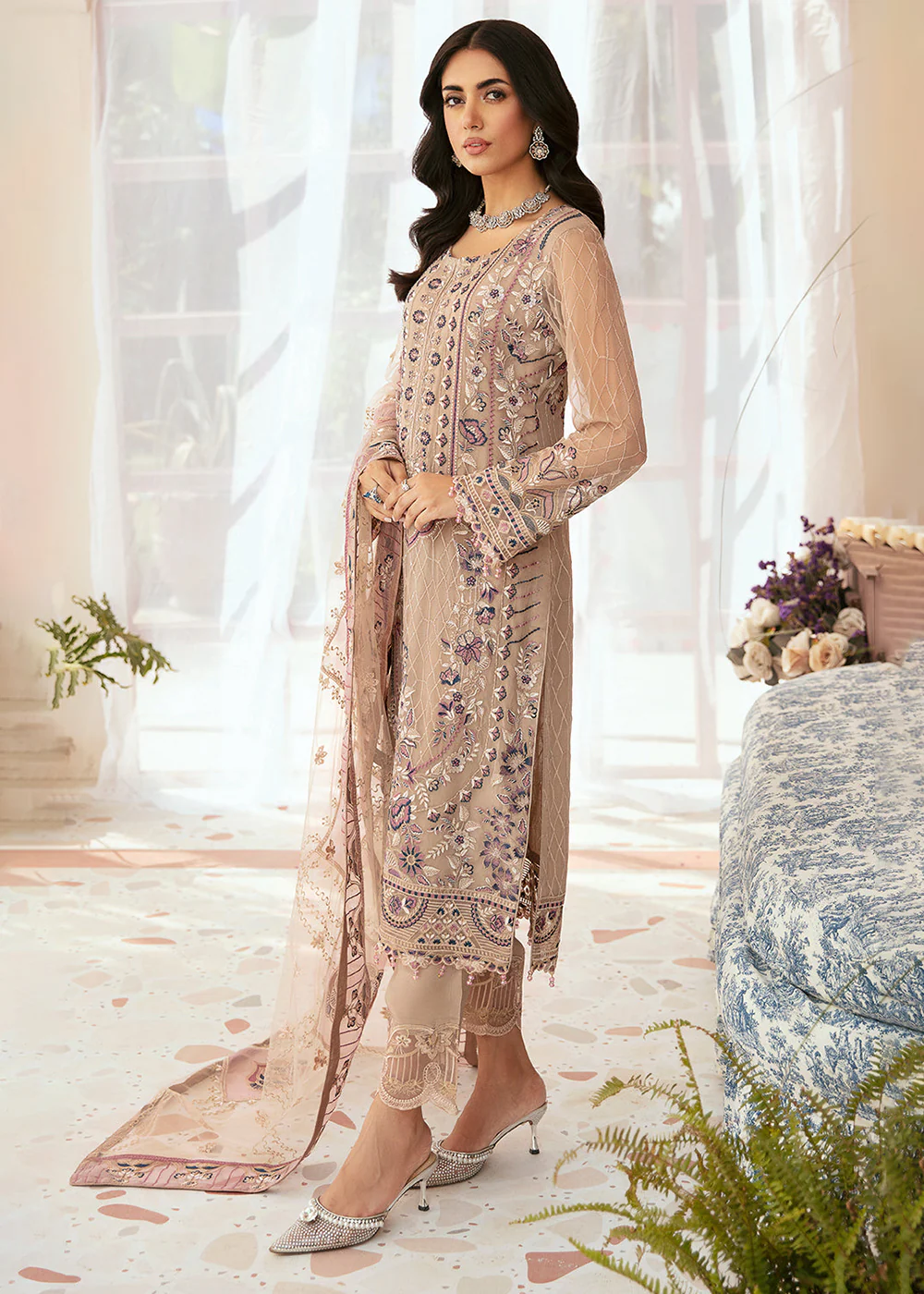 Luxury Chiffon Collection 2024 by Ramsha | F-2611 - Image 6