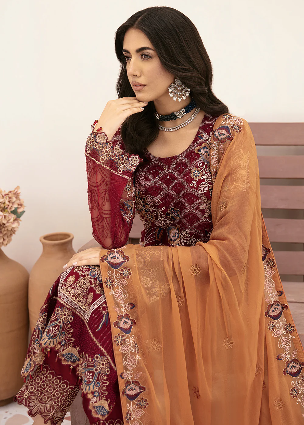 Luxury Chiffon Collection 2024 by Ramsha | F-2612 - Image 4