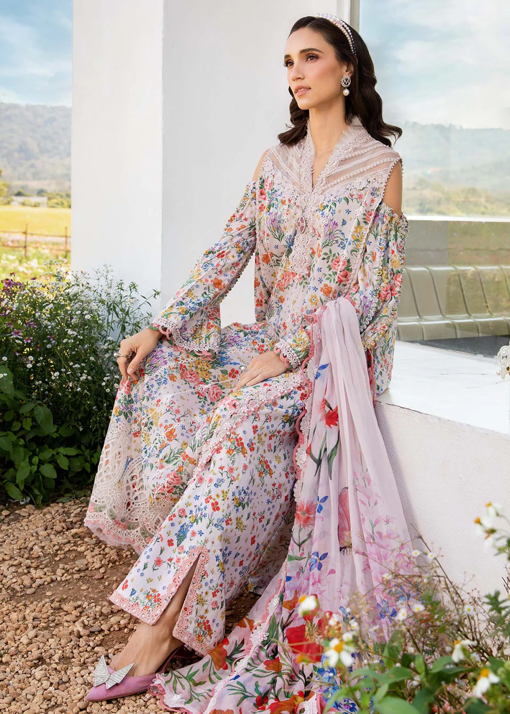 M.Prints Spring Summer Lawn '25 by Maria B | MPT-2507-A - Image 4