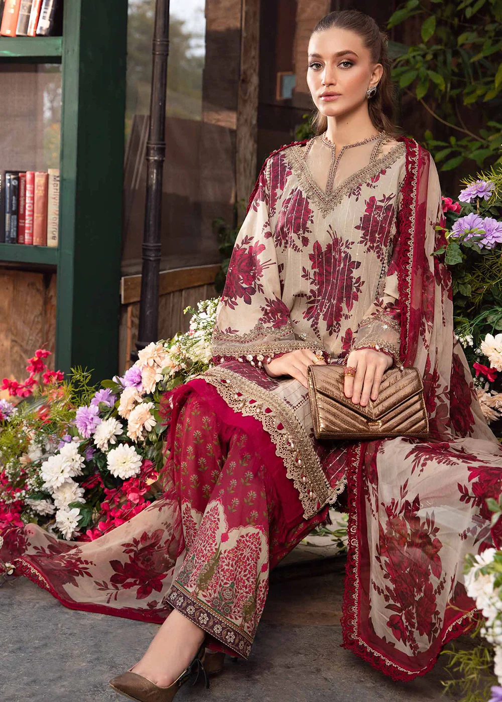 M.Prints Spring Summer Lawn Edit '24 by Maria B | MPT-2110-A - Image 3