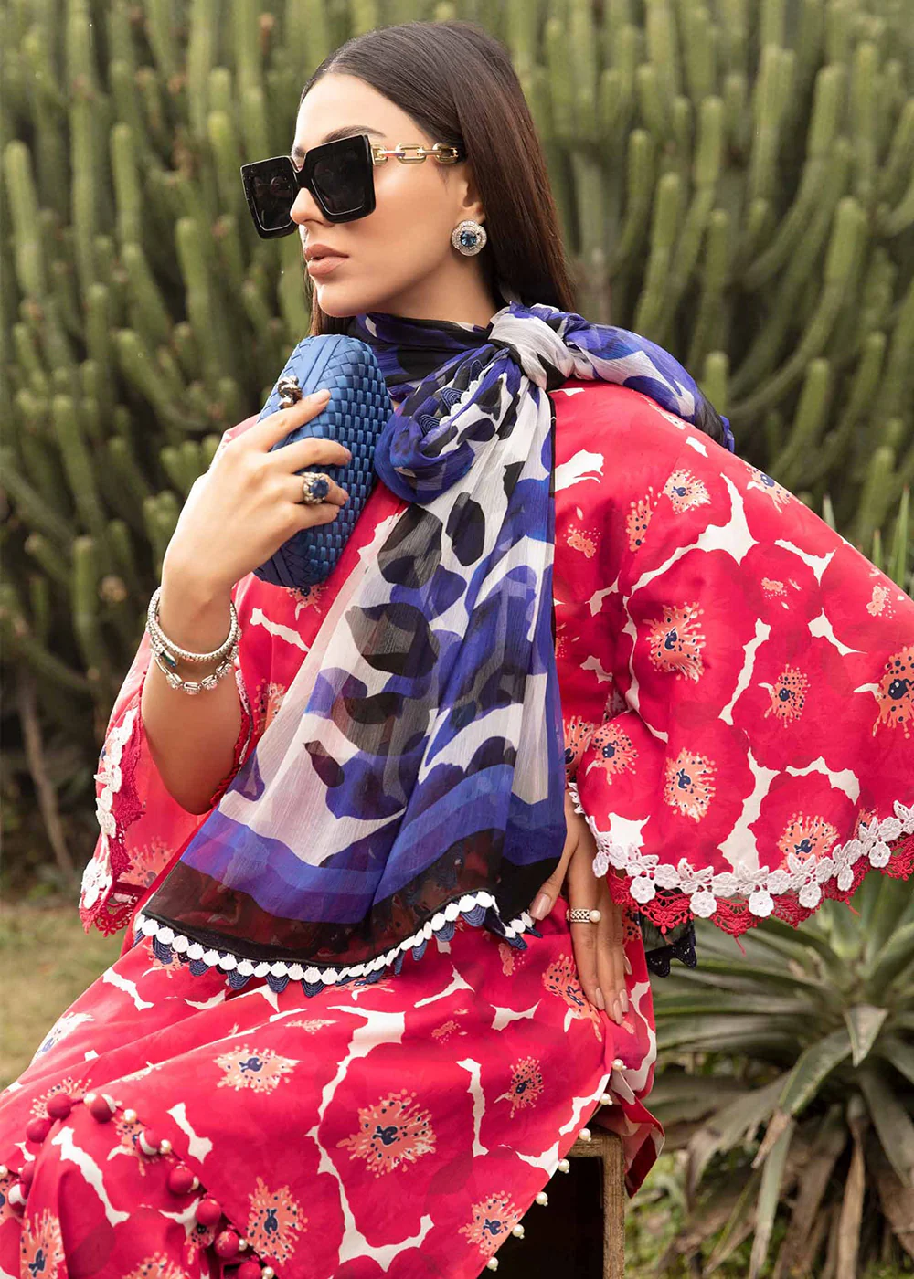 M.Prints Spring Summer Lawn Edit '24 by Maria B | MPT-2112-A - Image 3