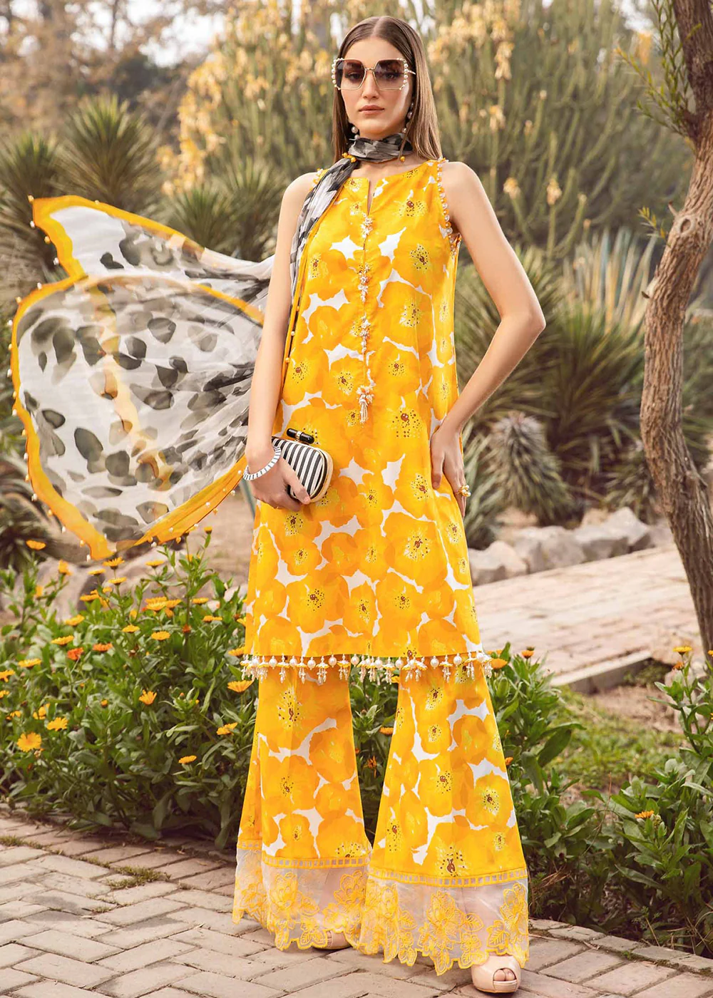 M.Prints Spring Summer Lawn Edit '24 by Maria B | MPT-2112-B - Image 5