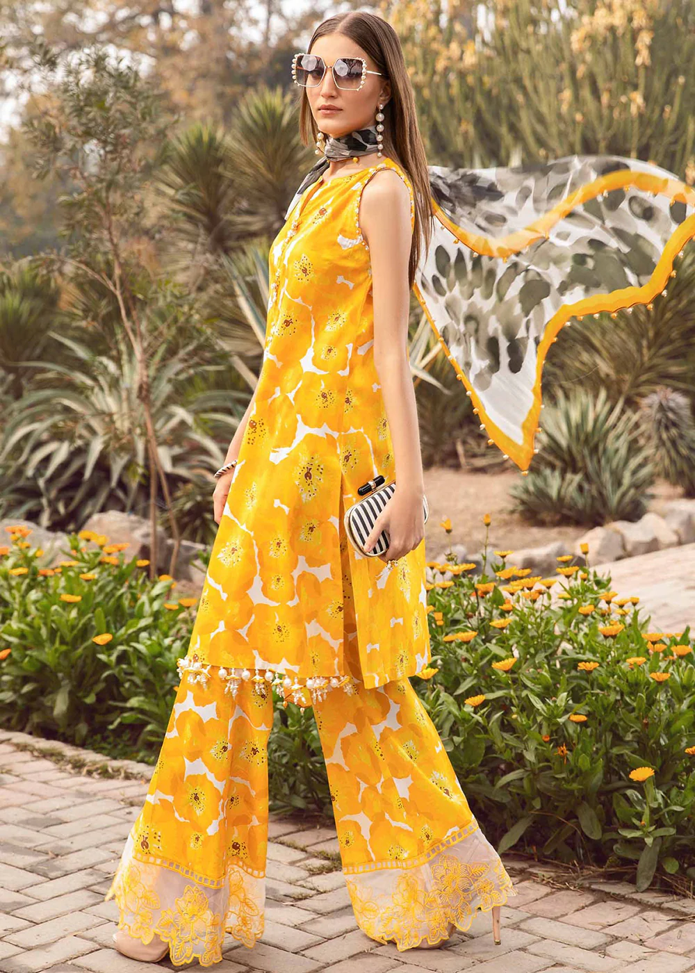 M.Prints Spring Summer Lawn Edit '24 by Maria B | MPT-2112-B - Image 6