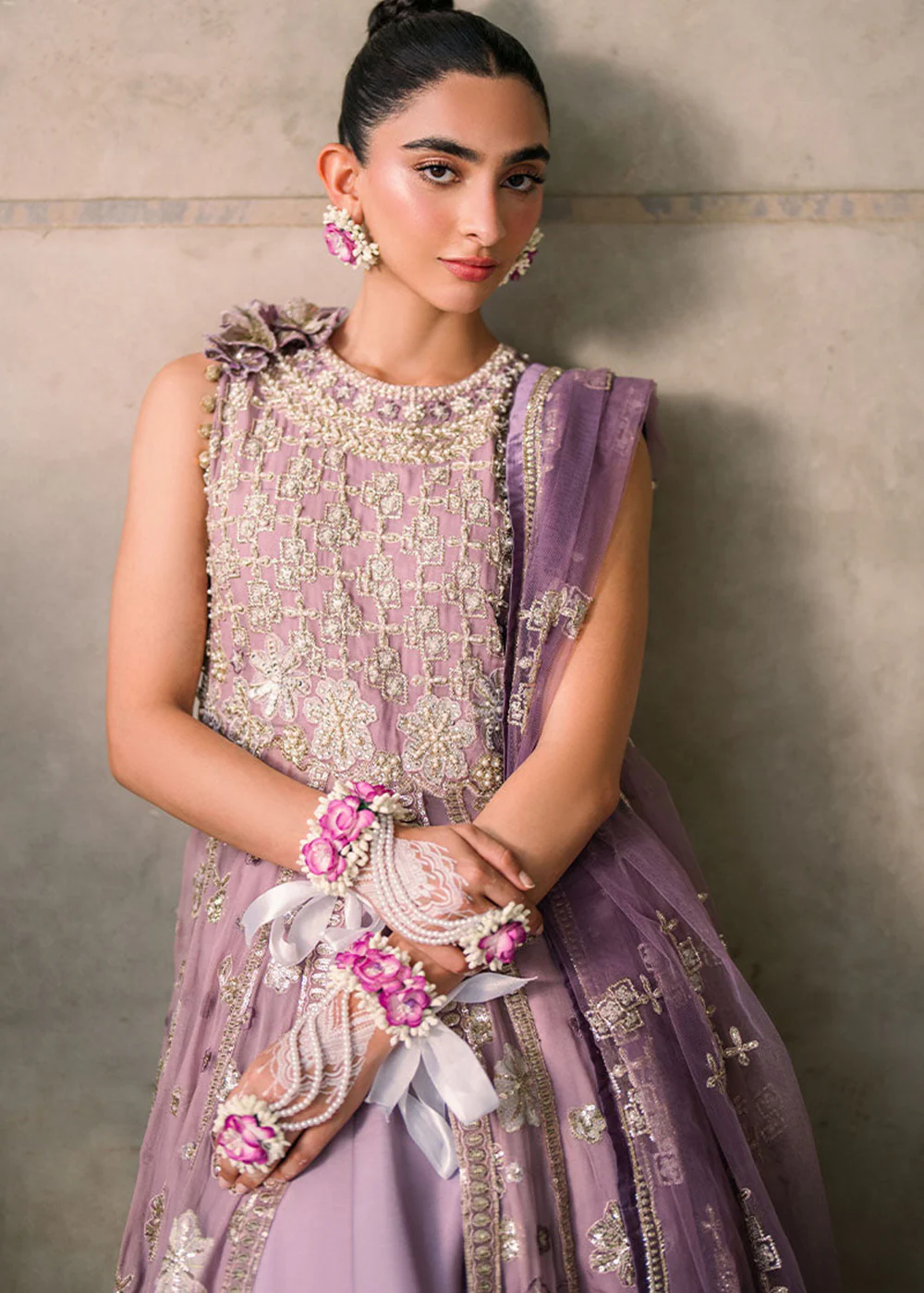 Mastani Evening Luxury Chiffon '24 by Mushq | Sana - Image 4