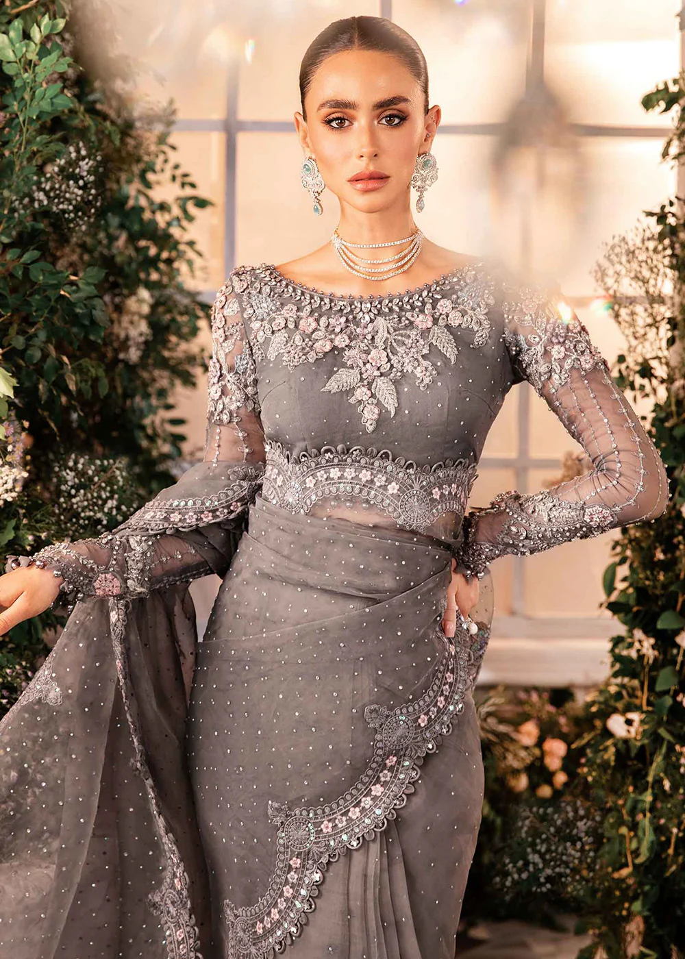 Mbroidered Wedding Formals Edit '24 by Maria B | BD-2902 - Image 5
