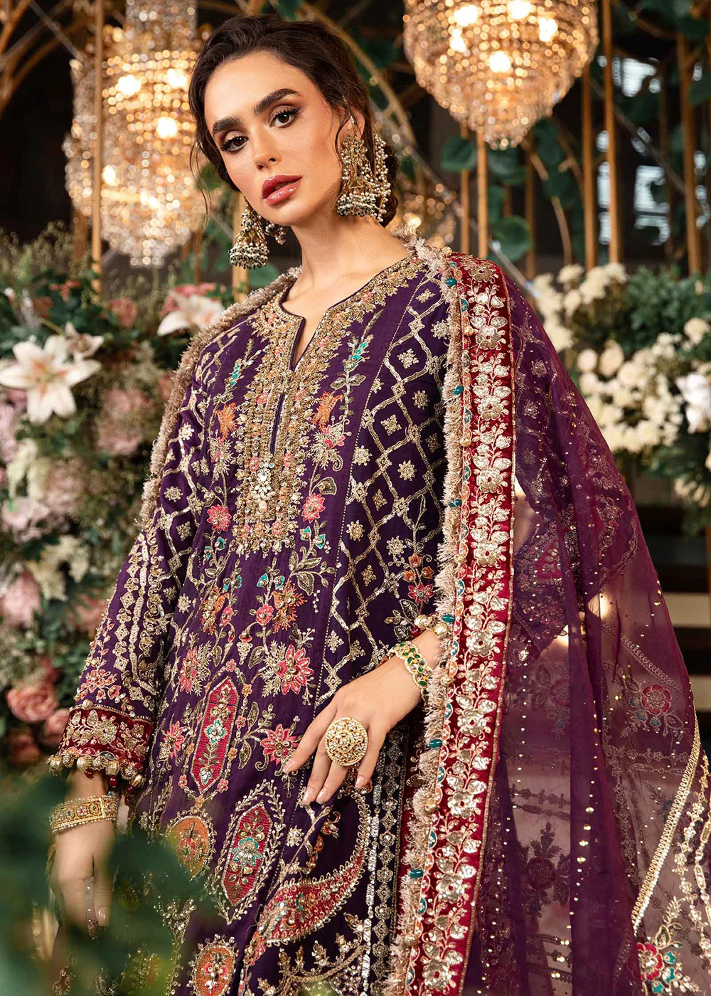 Mbroidered Wedding Formals Edit '24 by Maria B | BD-2903 - Image 2