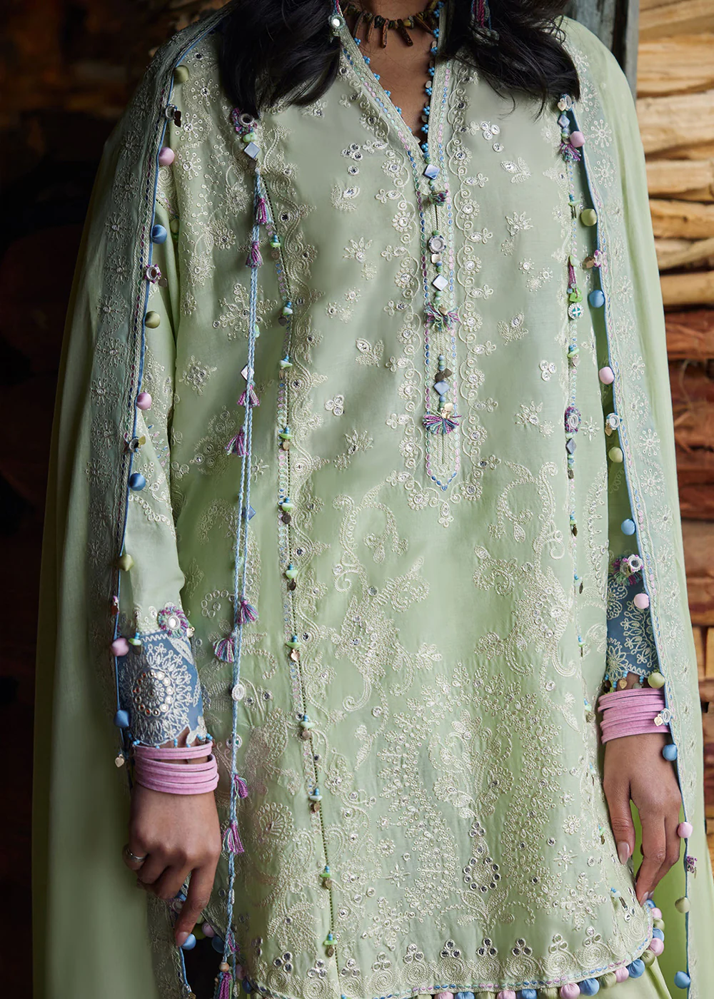 Meiti Festive Lawn '26 by Zaha | RÙYÁ 乳雅 (ZL26-02 A) - Image 6