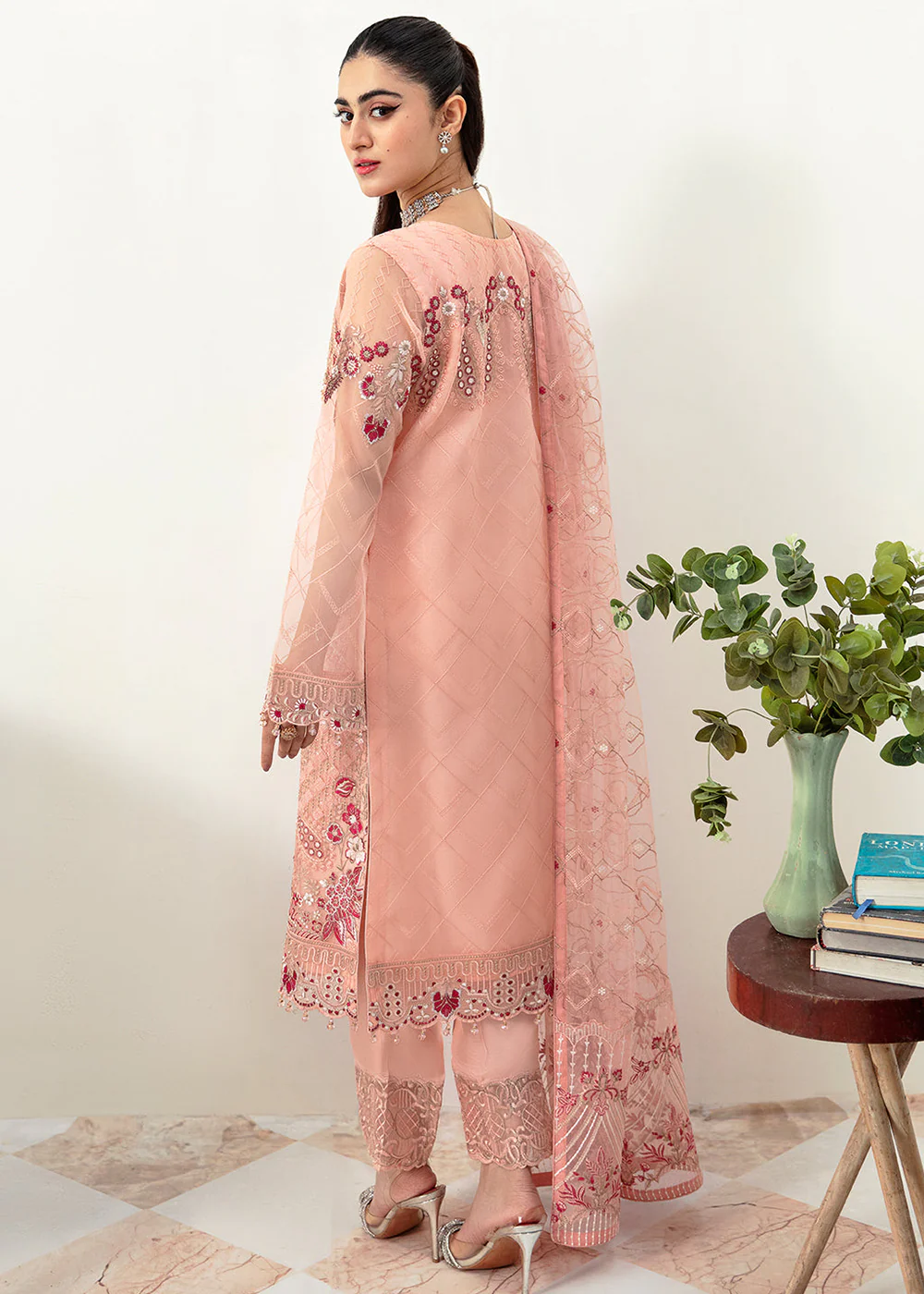 Minhal Organza Collection Vol 10 by Ramsha | M-1007 - Image 3