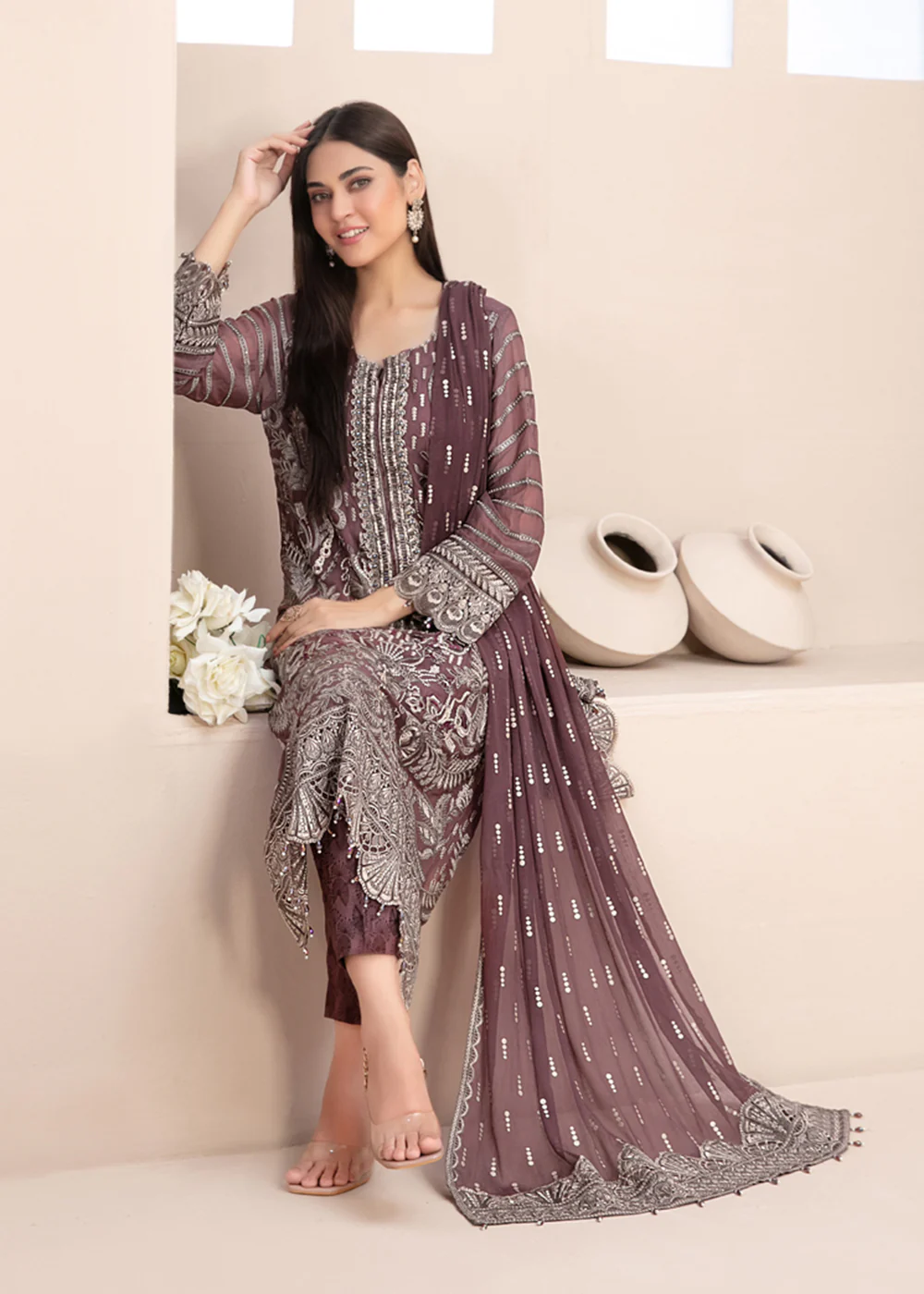 Nayara Formal Wear 2023 by Tawakkal Fabrics - D-8679 - Image 3