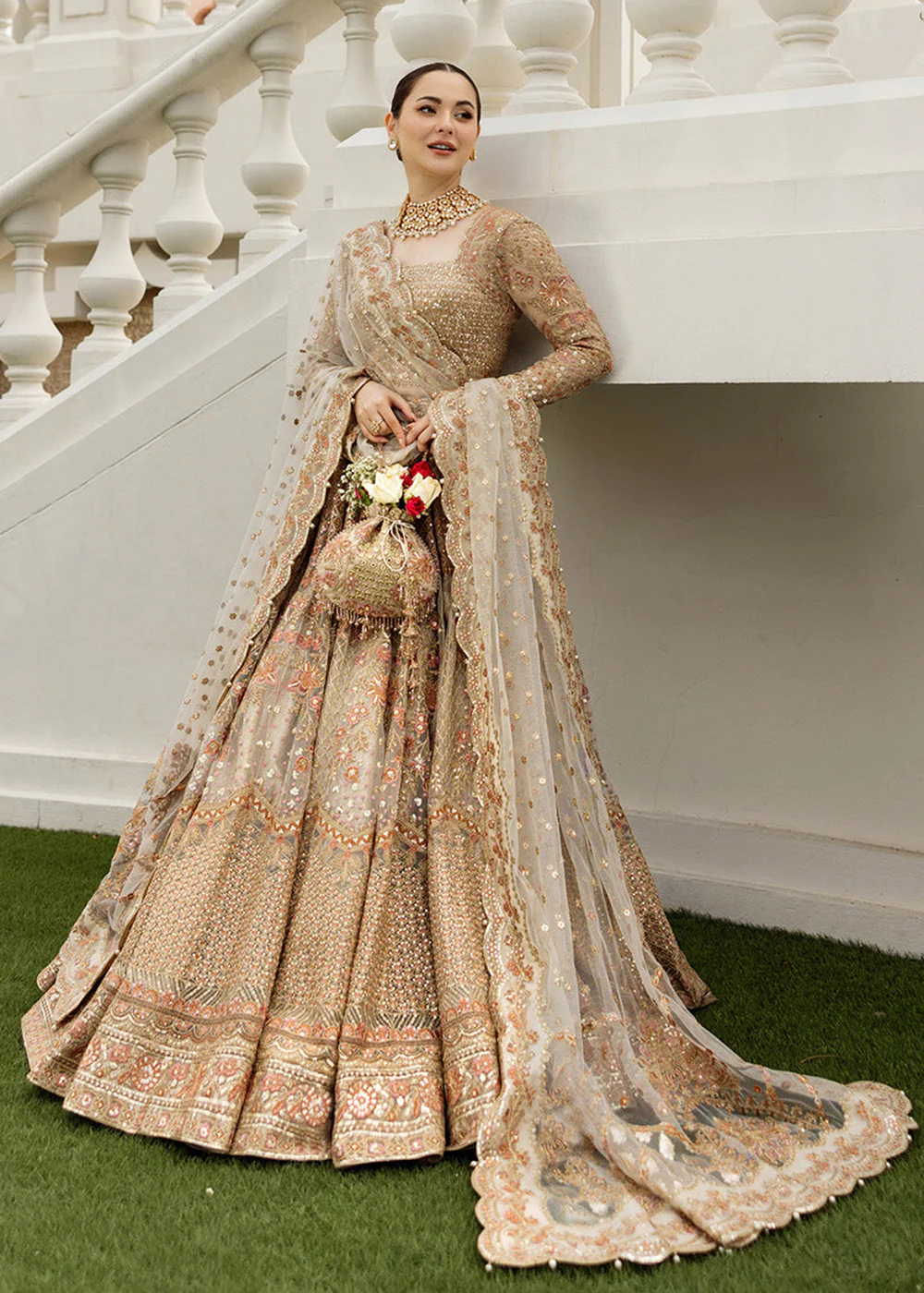 Neorah Wedding Festive '24 by Faiza Saqlain X Hania Amir | Jemina - Image 7