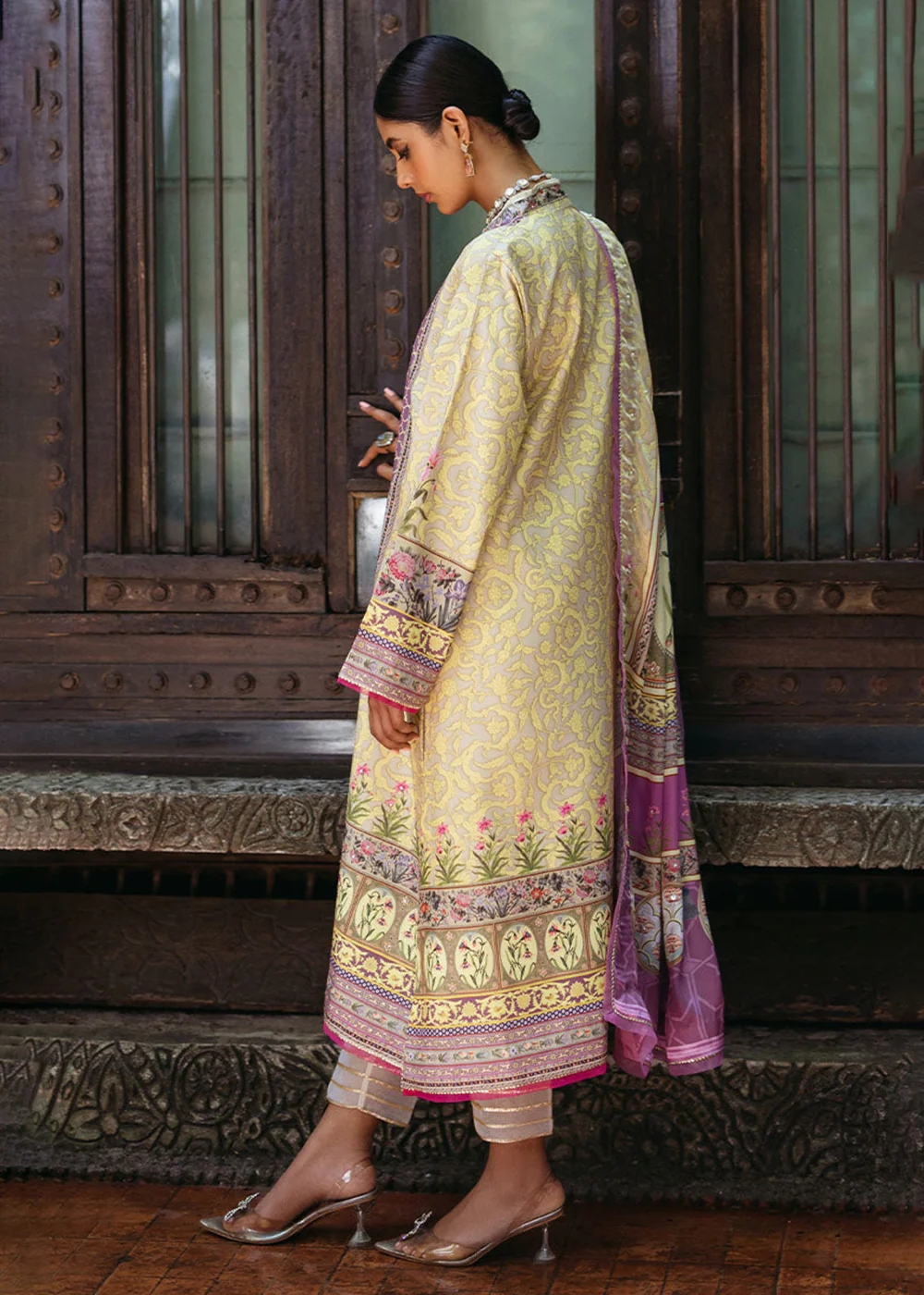 Nirvana Unstitched Silk Edit '24 by Mushq | Mauveine - Image 3