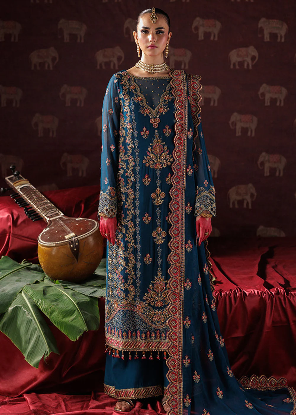 Panache Luxury Chiffon '25 by Saad Shaikh | D-04