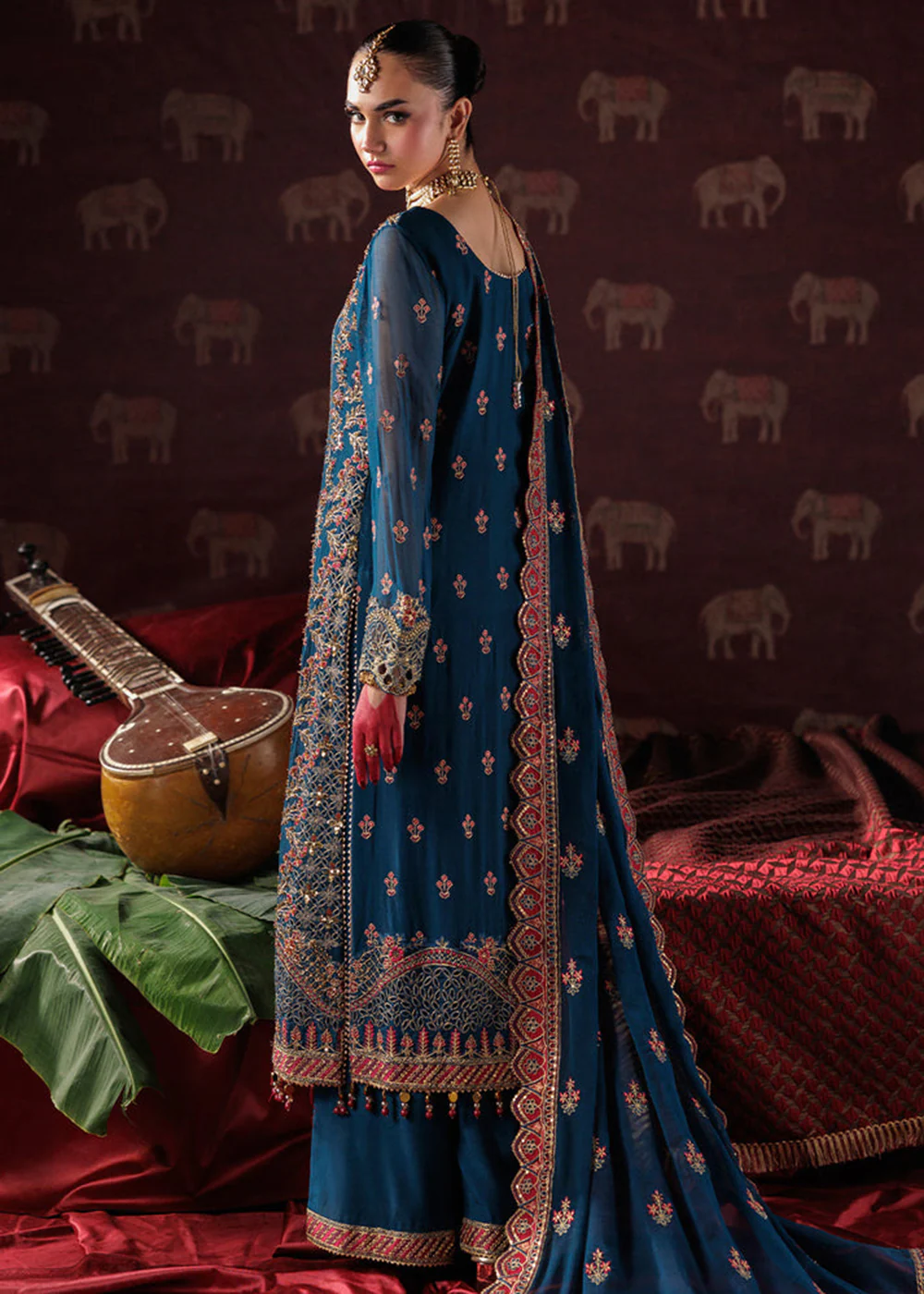 Panache Luxury Chiffon '25 by Saad Shaikh | D-04 - Image 3