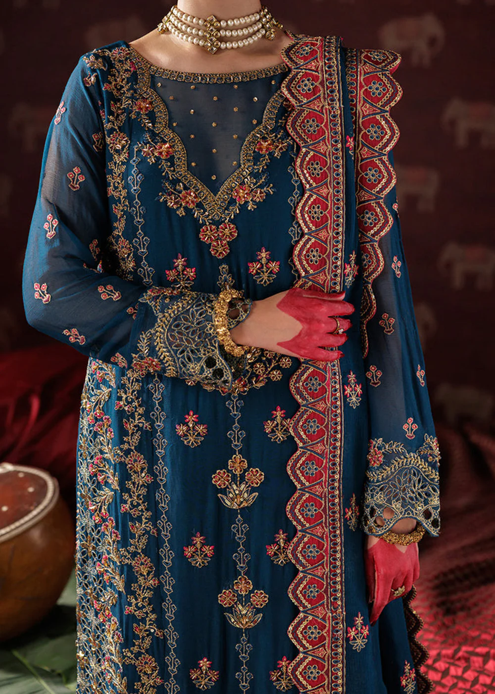 Panache Luxury Chiffon '25 by Saad Shaikh | D-04 - Image 6