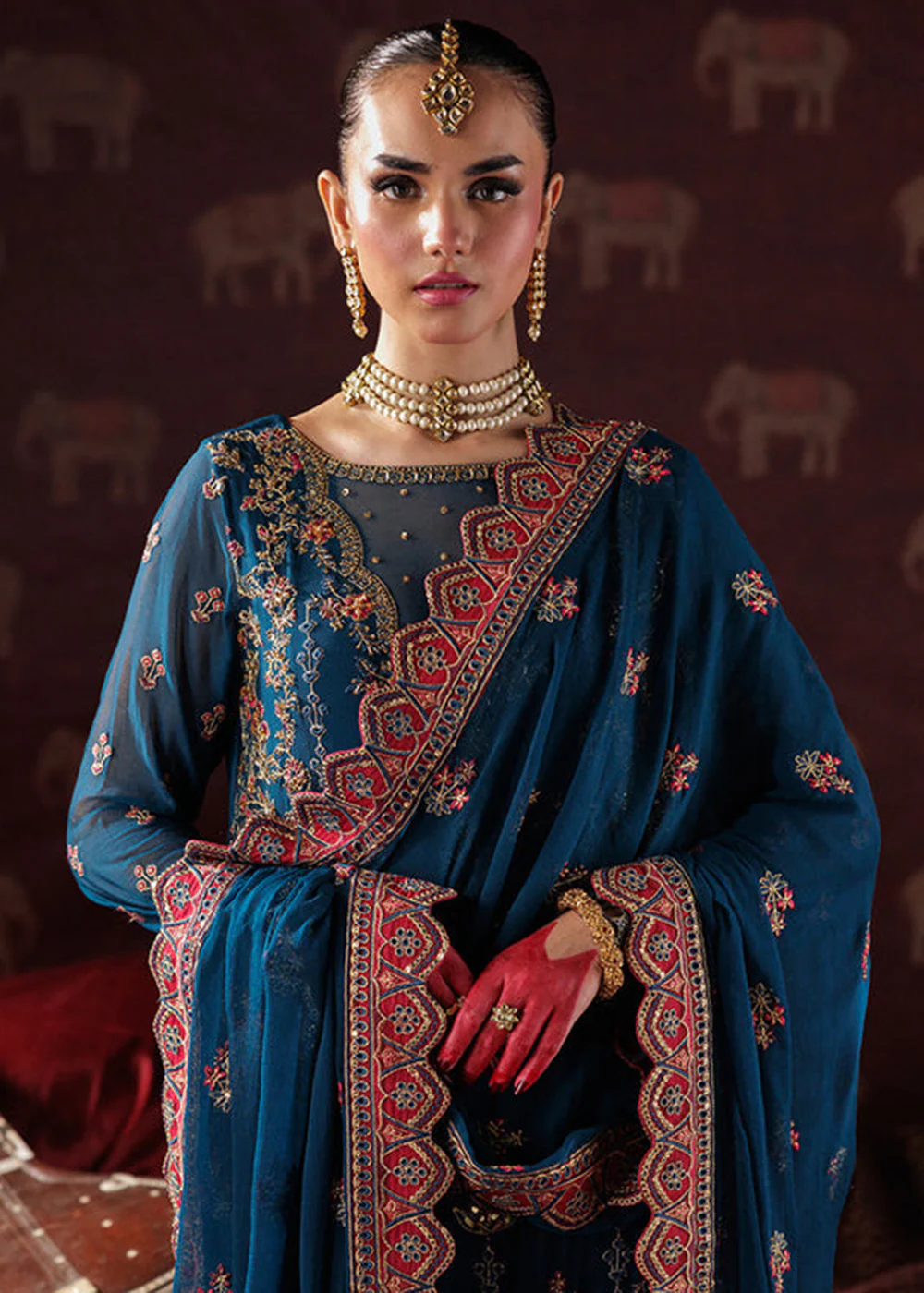 Panache Luxury Chiffon '25 by Saad Shaikh | D-04 - Image 7