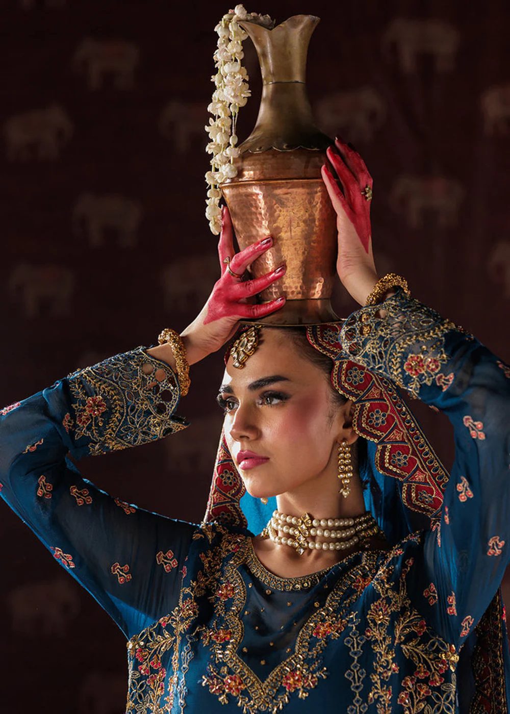 Panache Luxury Chiffon '25 by Saad Shaikh | D-04 - Image 8