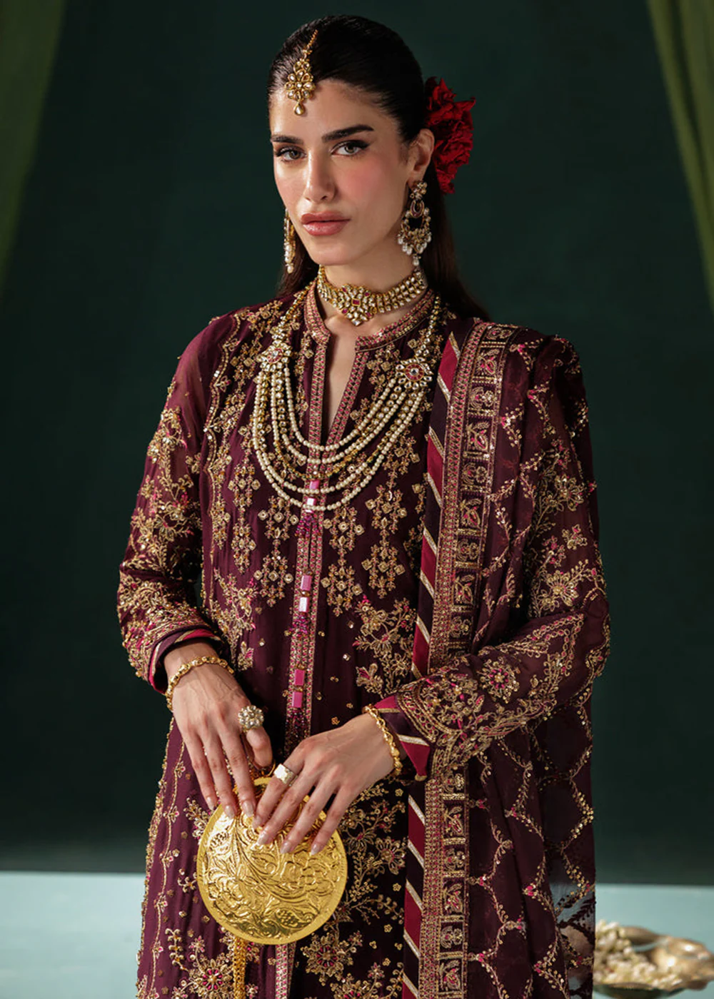 Panache Luxury Chiffon '25 by Saad Shaikh | D-06 - Image 2