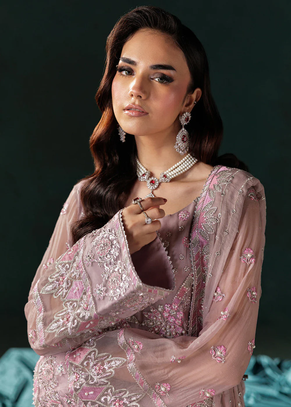 Panache Luxury Chiffon '25 by Saad Shaikh | D-07 - Image 2