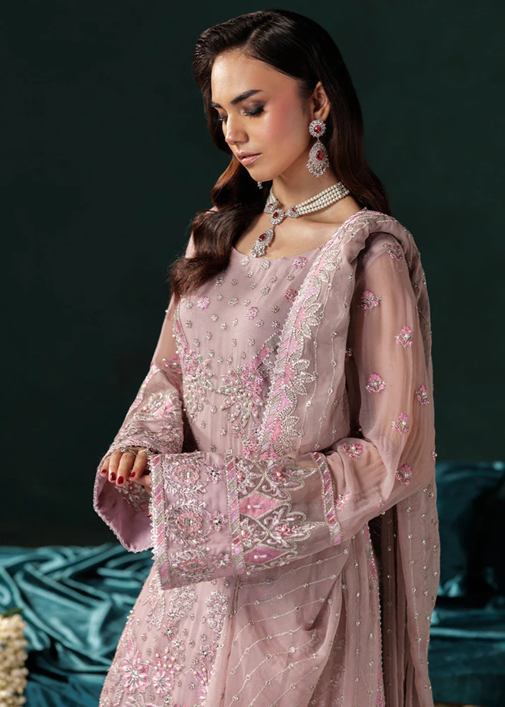 Panache Luxury Chiffon '25 by Saad Shaikh | D-07 - Image 5